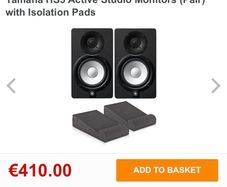Yamaha S5 Pair and isolation pads