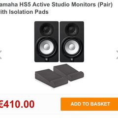 Yamaha S5 Pair and isolation pads