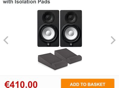 Yamaha S5 Pair and isolation pads