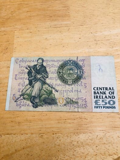 Irish C Series Douglas Hyde Replacement 50 Pound Banknote