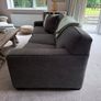 Pair of Crate & Barrel Grey Sofas One with Pull-Out Sofa Bed Good Condition Image 4