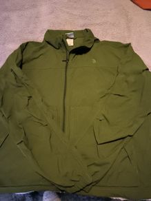 The North Face, MEN jacket, 100% nylon, size L, color khaki