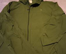 The North Face, MEN jacket, 100% nylon, size L, color khaki