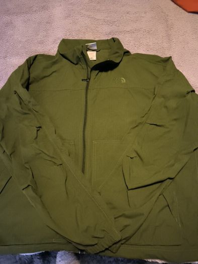 The North Face, MEN jacket, 100% nylon, size L, color khaki