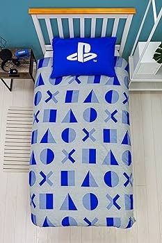PlayStation Official Duvet Cover Layer Design | Reversible 2 Sided Bedding Duvet Cover, Pillow Case Included