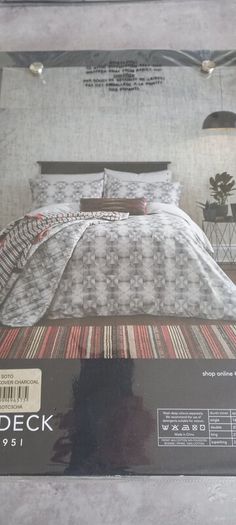 Bedeck King Size duvet cover and 2  Pillowcases and 1 Pair of 90x90 curtains