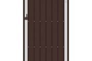 Garden Shed Brown 87x98x159 cm Galvanised Steel