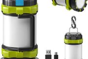 Rechargeable LED Torch, Multi-Function Camping Light with 3000mAh Power Bank, 6 Modes 1000 Lumen Waterproof Outdoor Lightweight Lantern for Emergency Hiking Fishing Power Cuts