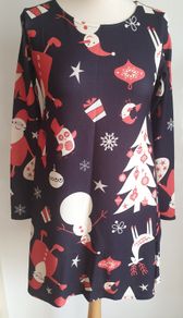 Want That Trend Ladies Tunic Christmas Dress Xmas Long Sleeves CAN POST