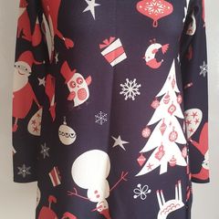 Want That Trend Christmas Dress S/M Womens Santa Snowman Xmas Party TunicCAN POST