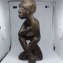 Pair of Vintage Handcarved Wooden African Tribal Figures ( Male ) Image 3