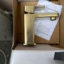 Brushed Gold Basin Mixer Image 3