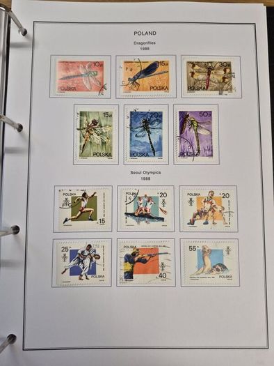 Poland stamps in album 1984 -1996