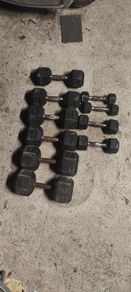 105kg of Hex Dumbbells