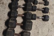 105kg of Hex Dumbbells