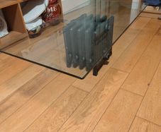 Glass topped coffee table for sale