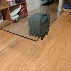 Glass topped coffee table for sale