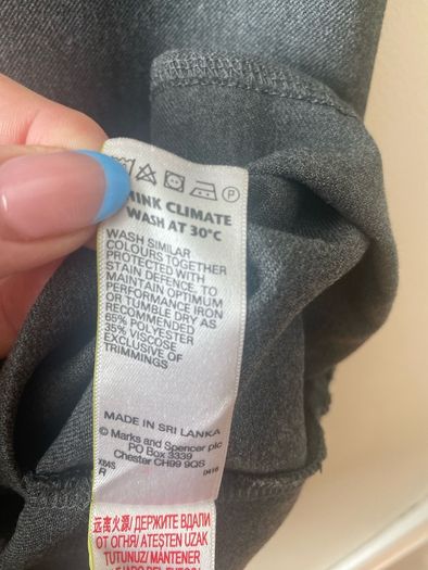 M&S grey pinafore (as new) age 7-8