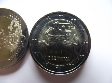 Lithuania 2015 UNC 2 Euro Coin