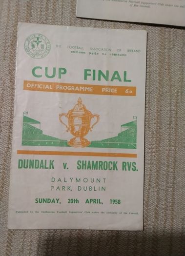 Soccer Programmes  Fai Cup Finals