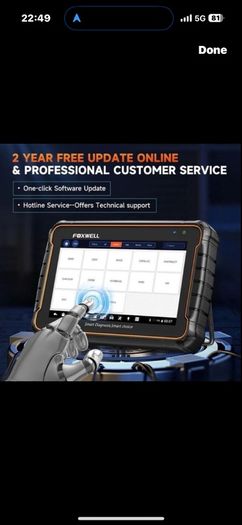 FOXWELL GT60 BT All System Car OBD2 Scanner Diagnostic Scan Tool BLUETOOTH