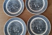 Vintage Rustic Victoria Porcelain Fenton Plates