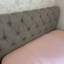 Grey Double Upholstered Chesterfield Bed Frame (FRAME ONLY) Image 2