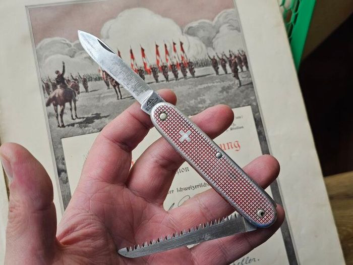 Vintage Elinox Victorinox Alox Woodsman Discontinued Model Swiss Army Knife Rare Collector Piece 1960s