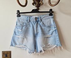 Bershka ripped denim shorts