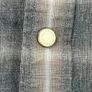AllSaints Frontier Shirt Medium Grey Plaid - Long Sleeve - Pearl Snap Image 7