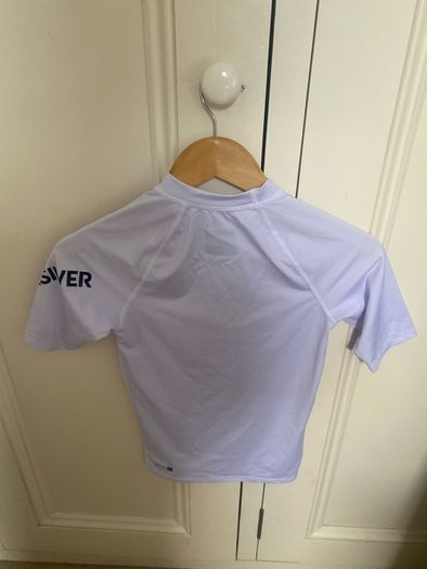Quicksilver Boys White Rash Vest - Age 12 Years