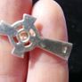 Vintage Sterling Silver 925 Celtic Heart Cross Pendant Necklace 18,2" Image 3