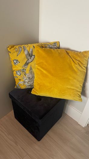 large selection of cushions