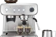 Barista Max Espresso Machine | Latte &amp; Cappuccino Coffee Maker with Integrated Bean Grinder &amp; Steam Wand | 2.8 L Water Tank | 15 Bar Italian Pump | Stainless Steel (FREE POSTAGE)