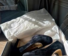 Black Suede Gabor heels Size 36.5