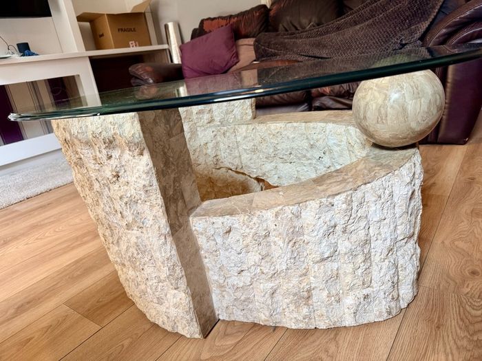 2 x Stone coffee tables