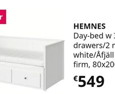 Ikea Hemnes bed, secound bed pulls out.
