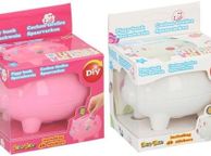 main image for ad Piggy Bank with 46 DIY Sticker Pack - Pink or White