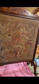 antique fire screen