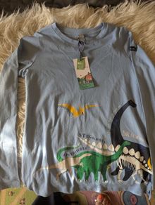 Joules boys long sleeve dinosaur print
