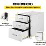 BRAND NEW Stainless Steel Outdoor Kitchen Drawer With Handle Triple Layer Image 5