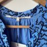 BNWT Second Female Blue Abstract Zig-Zag Print Midi Dress Image 5