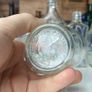475 - Set of 5 Vintage Clear Glass Cork Screw Top Collectible Decorative Bottles Image 3