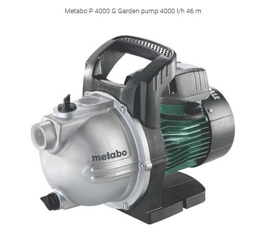 Metabo P 4000 G Garden pump 4000 l/h 46 m