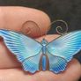 David Andersen Norway Sterling Silver  Guilloche Enamel Brooch 1950s Image 2