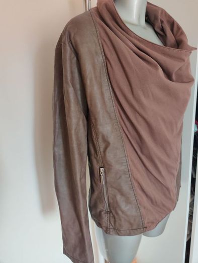 F&F brown faux leather jacket size UK20 EU48 Postage included