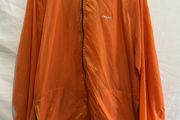 Orange windbreaker jacket from Hard Adventure