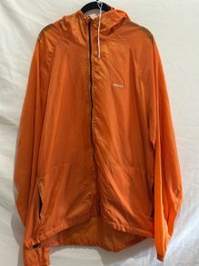 Orange windbreaker jacket from Hard Adventure