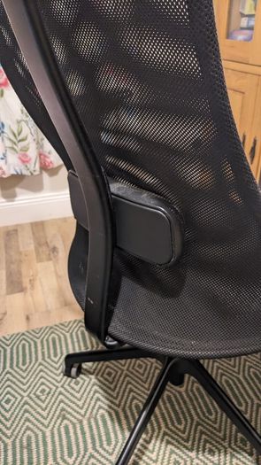Leather swivel chair, fully adjustable