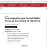 Exacompta Europa Pocket Wallet A4/Follscap File Folders/Envelopes Home Office School College Image 5